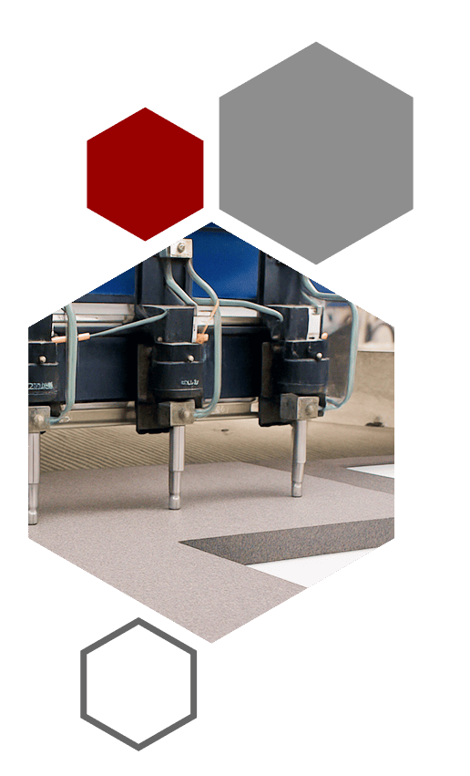 Waterjet cutting illustration