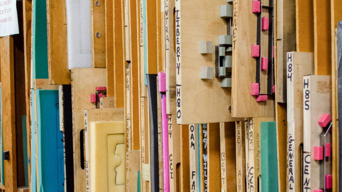 Wall of foam selections